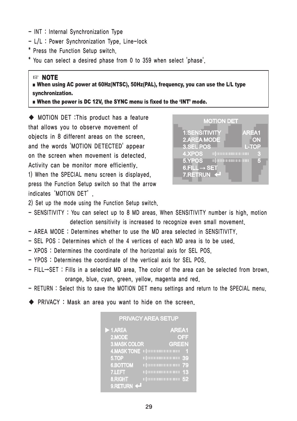 Speco Technologies Focus Free Weatherproof Color Dome Camera HTD8FFI/HTB11FFI/HT7248FFI User Manual | Page 30 / 36