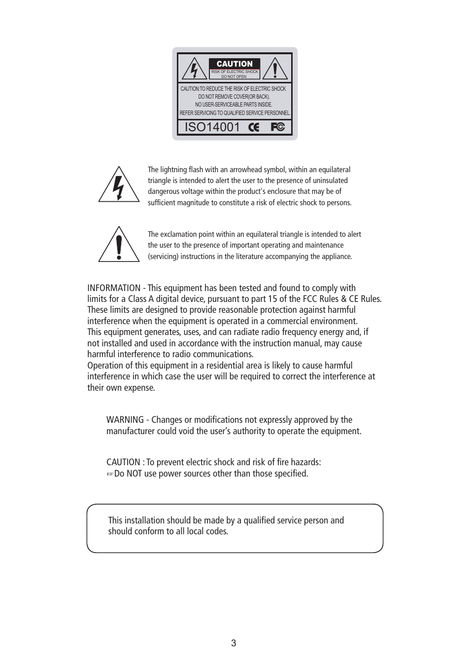Speco Technologies PIR Sensor Camera CVC5200BPVFW User Manual | Page 4 / 32