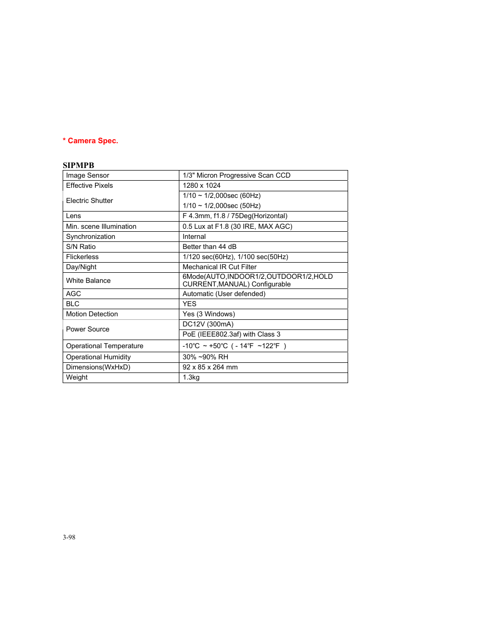 Speco Technologies SIPT5 User Manual | Page 102 / 104