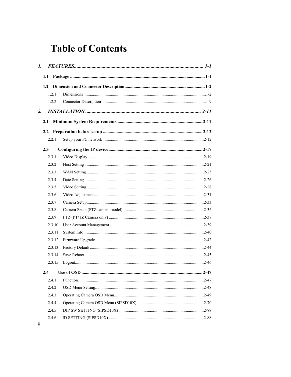 Speco Technologies SIPT5 User Manual | Page 2 / 104