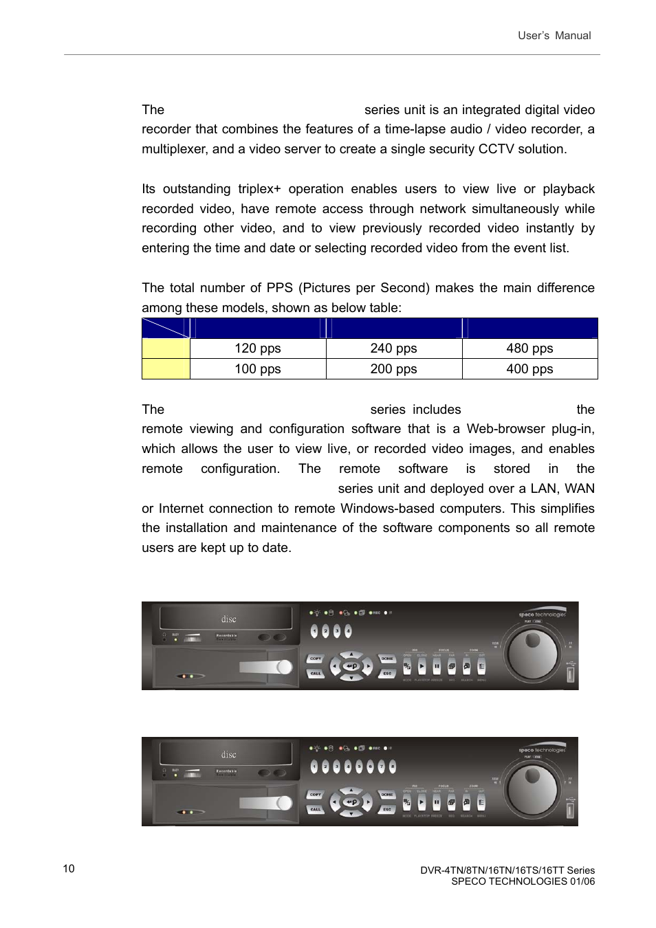 Overview | Speco Technologies DVR-16TT User Manual | Page 11 / 139