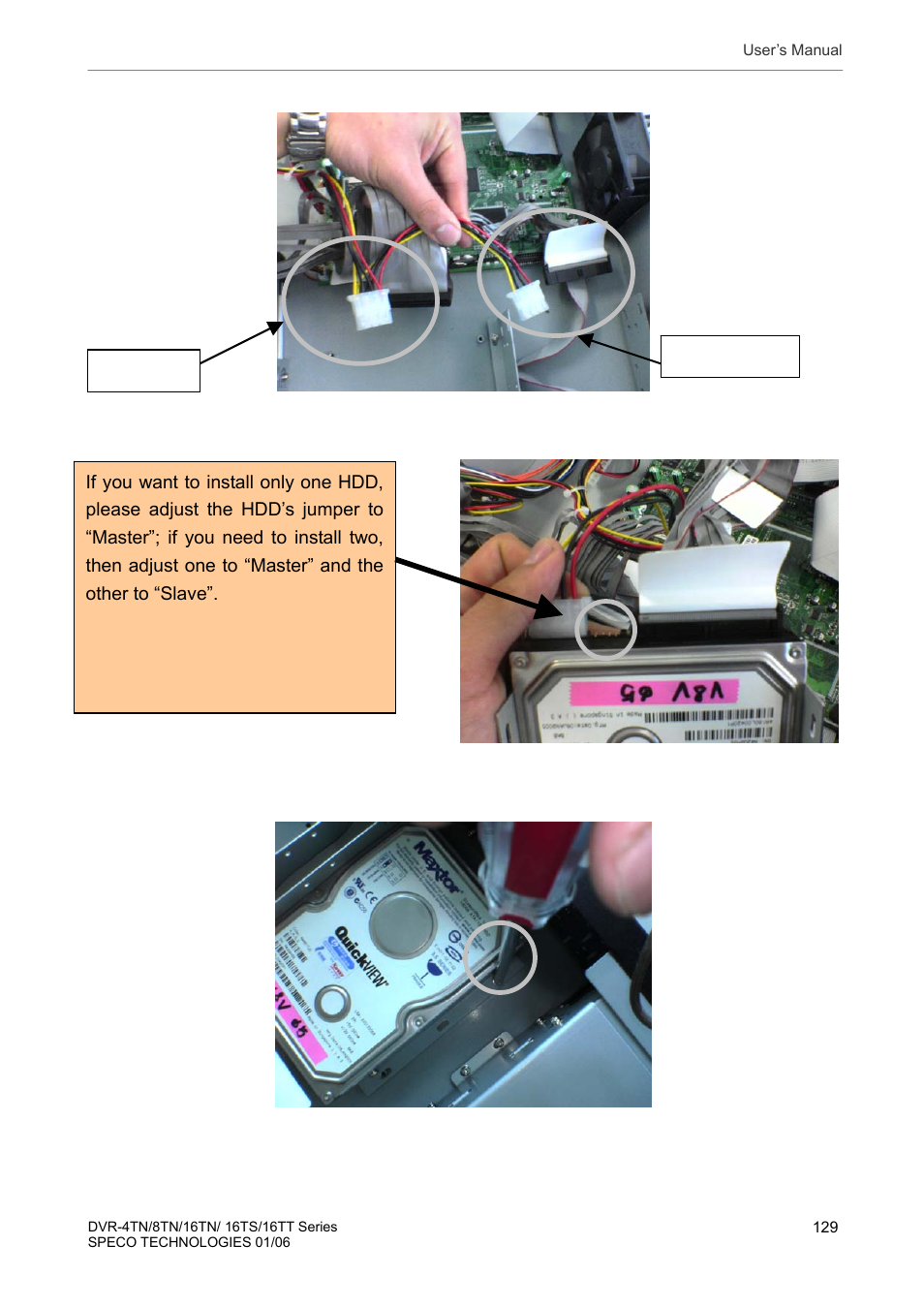 Speco Technologies DVR-16TT User Manual | Page 130 / 139