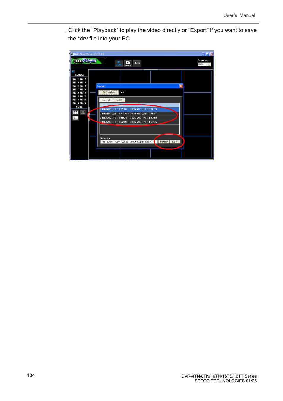 Speco Technologies DVR-16TT User Manual | Page 135 / 139