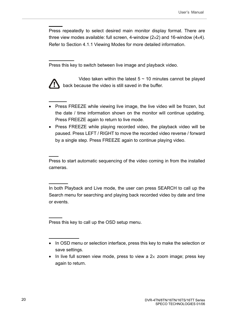 Speco Technologies DVR-16TT User Manual | Page 21 / 139