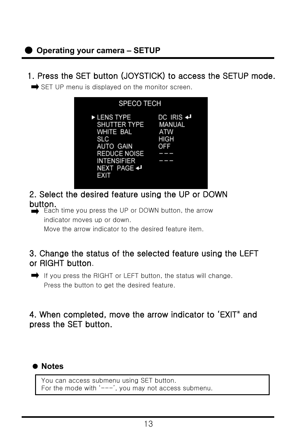Speco Technologies CVC-6246IHR User Manual | Page 14 / 41