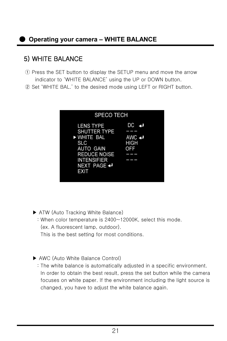 Speco Technologies CVC-6246IHR User Manual | Page 22 / 41
