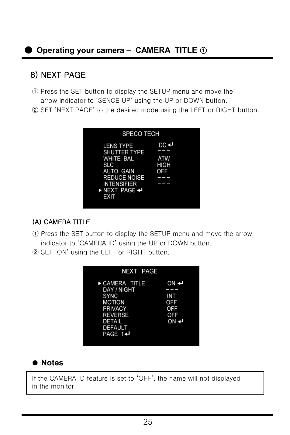 Speco Technologies CVC-6246IHR User Manual | Page 26 / 41