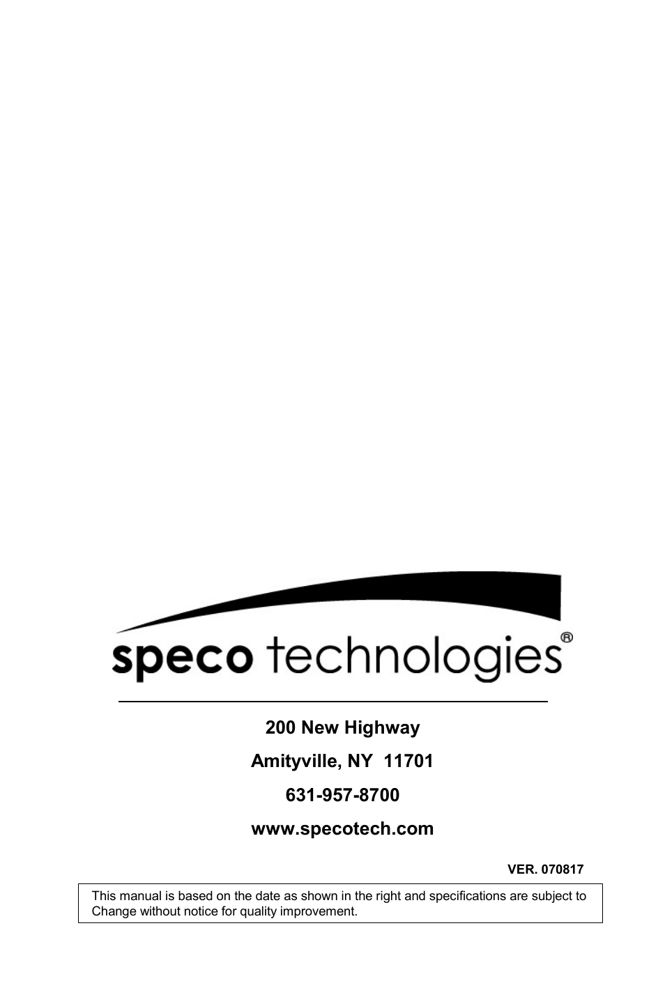 Speco Technologies CVC-6246IHR User Manual | Page 41 / 41