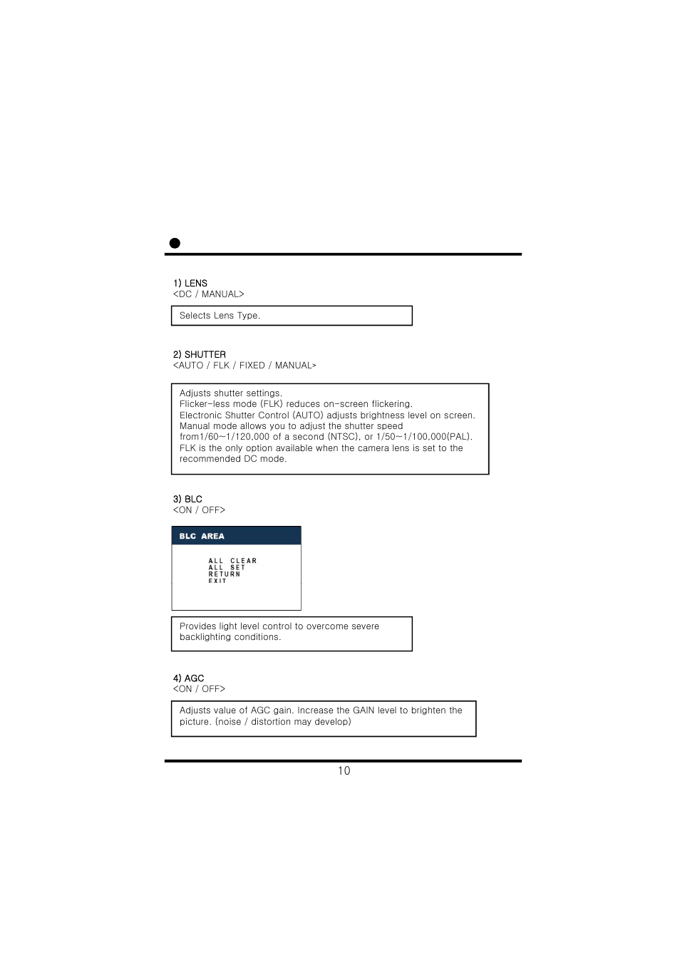 Operating your camera – setup | Speco Technologies CVC6146SCS User Manual | Page 12 / 20