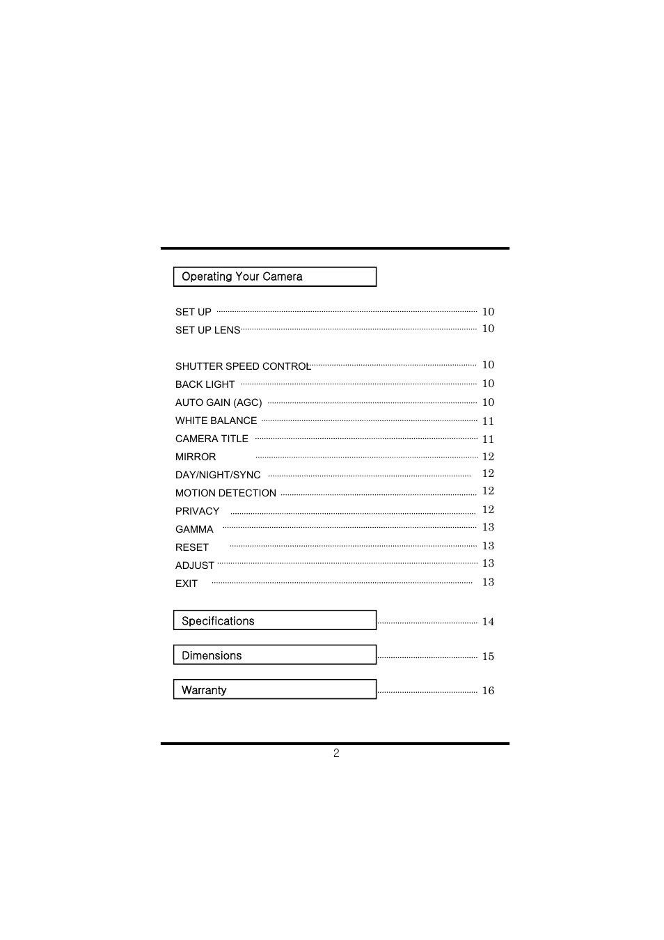 Speco Technologies CVC6146SCS User Manual | Page 4 / 20
