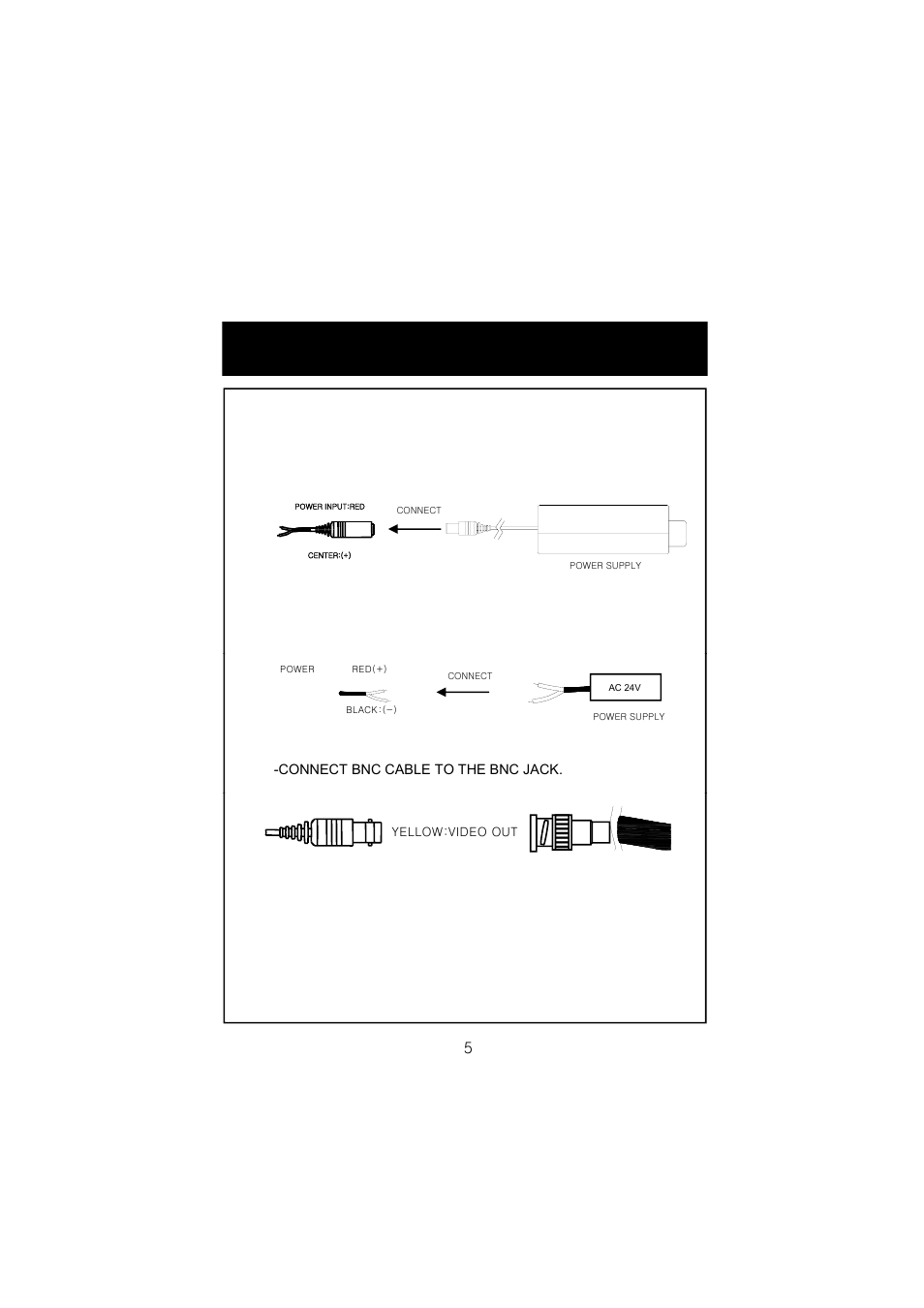 Camera installation, Connect power cable | Speco Technologies CVC6146SCS User Manual | Page 7 / 20