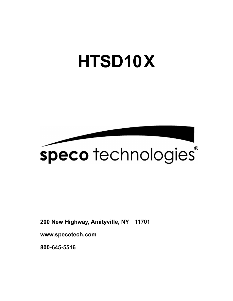 Speco Technologies 10X PAN-TILT HTSD10X User Manual | 29 pages