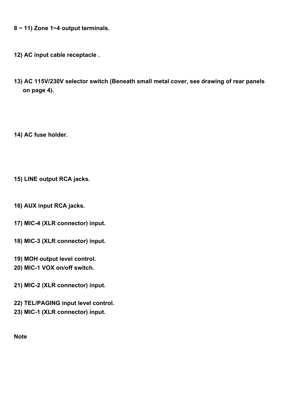 Speco Technologies P-30FACC User Manual | Page 6 / 15