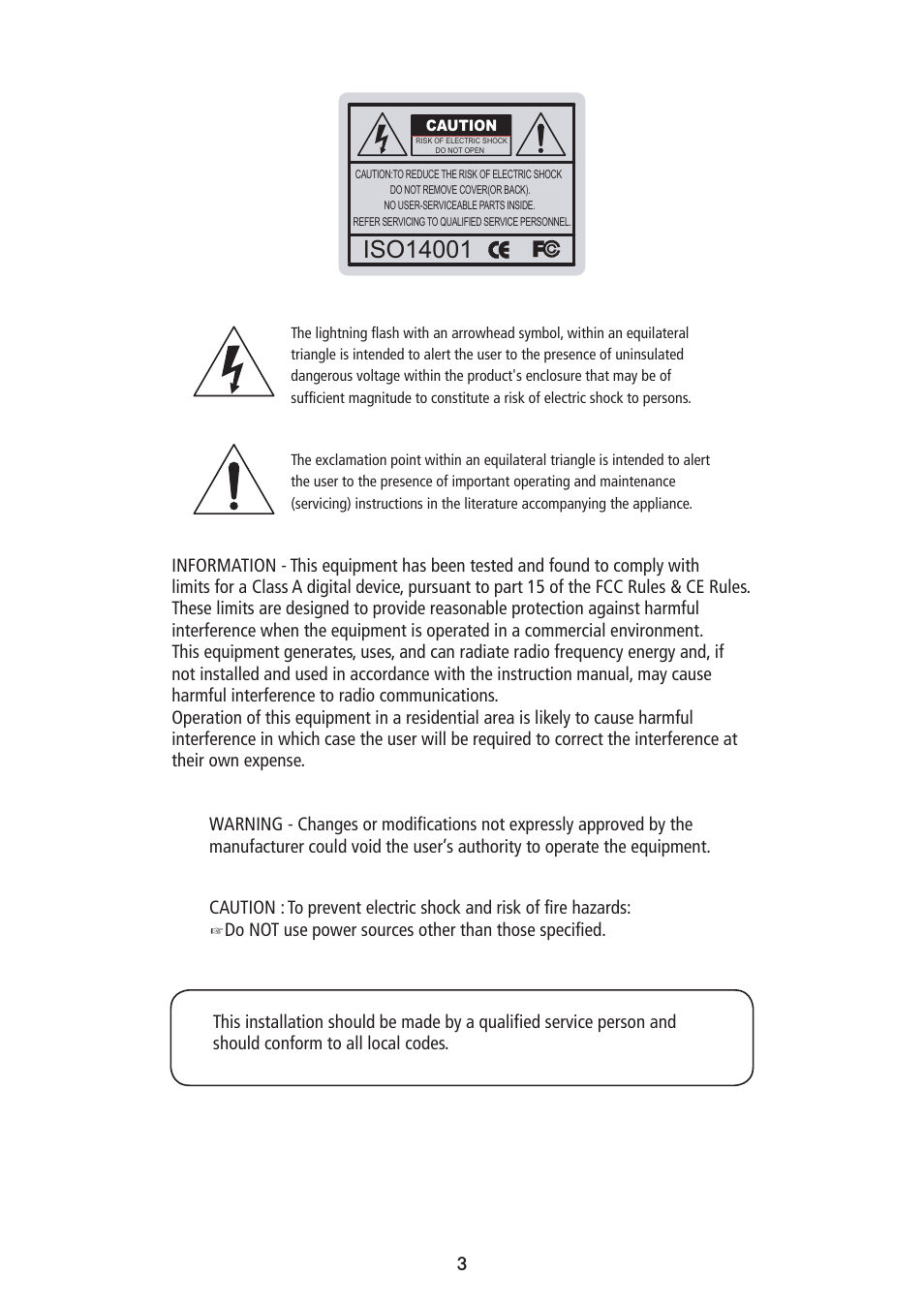 Speco Technologies DNR Bullet Day/Night Weather-proof Camera VL7038IRVF User Manual | Page 4 / 33