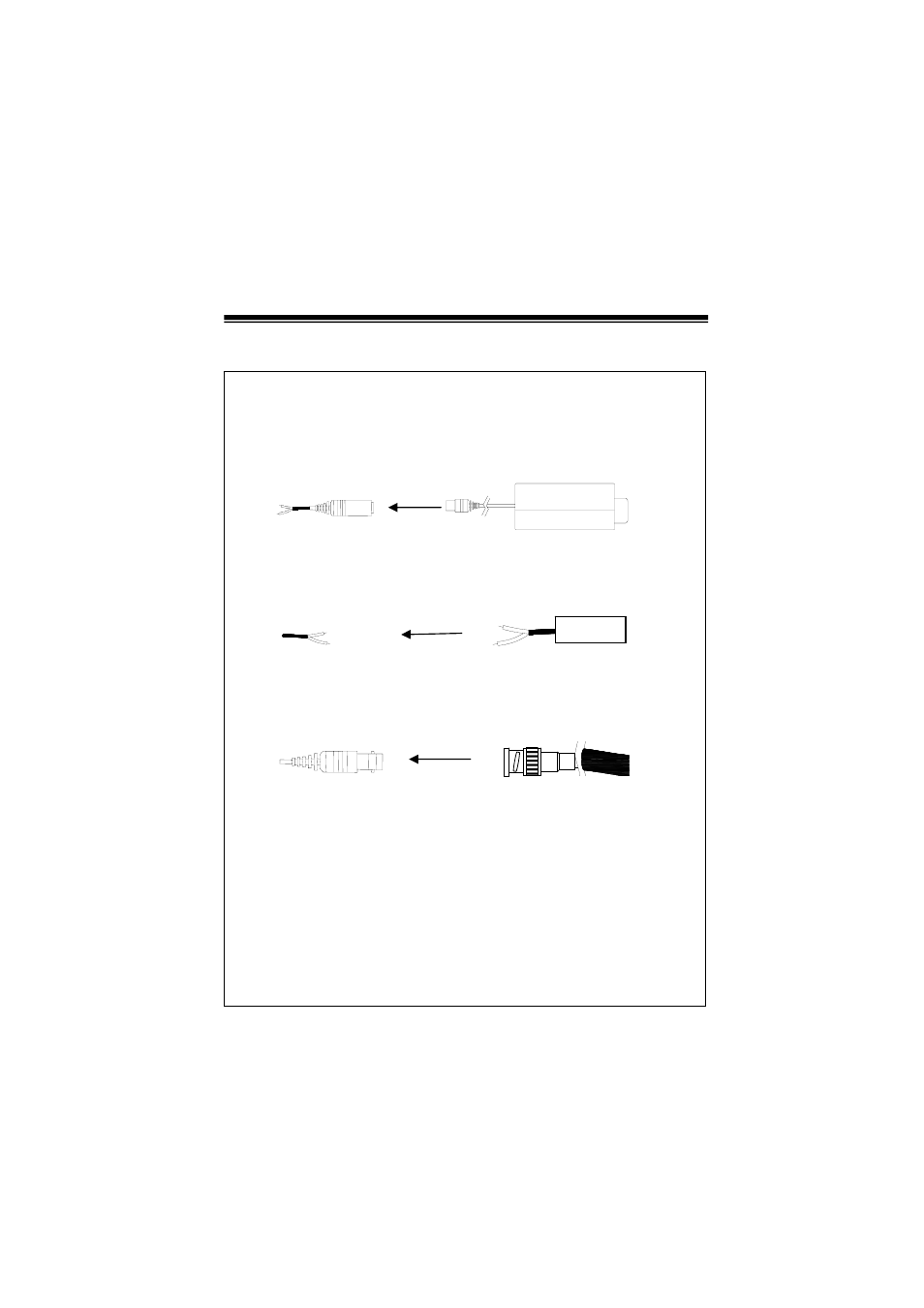 Camera installation, Connect power cable | Speco Technologies 560 LINE COLOR BULLET CAMERA HT7715DNVW User Manual | Page 7 / 16