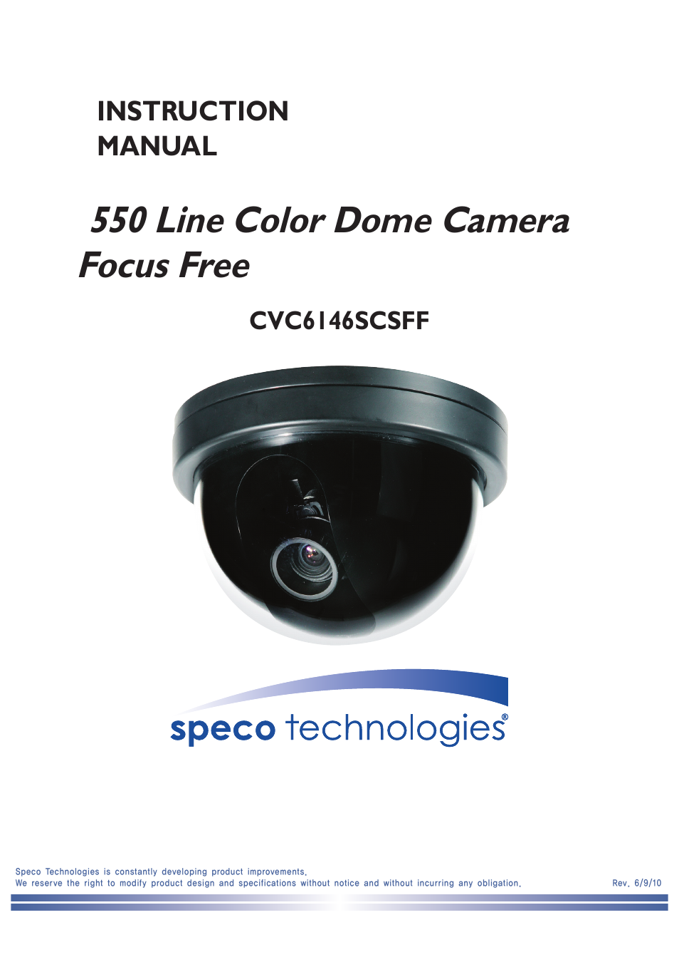 Speco Technologies CVC6146SCFF User Manual | 32 pages