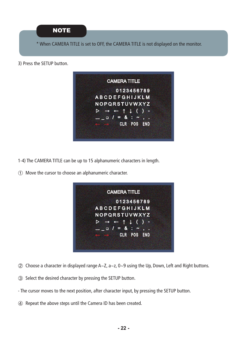 Speco Technologies CVC6146SCFF User Manual | Page 22 / 32