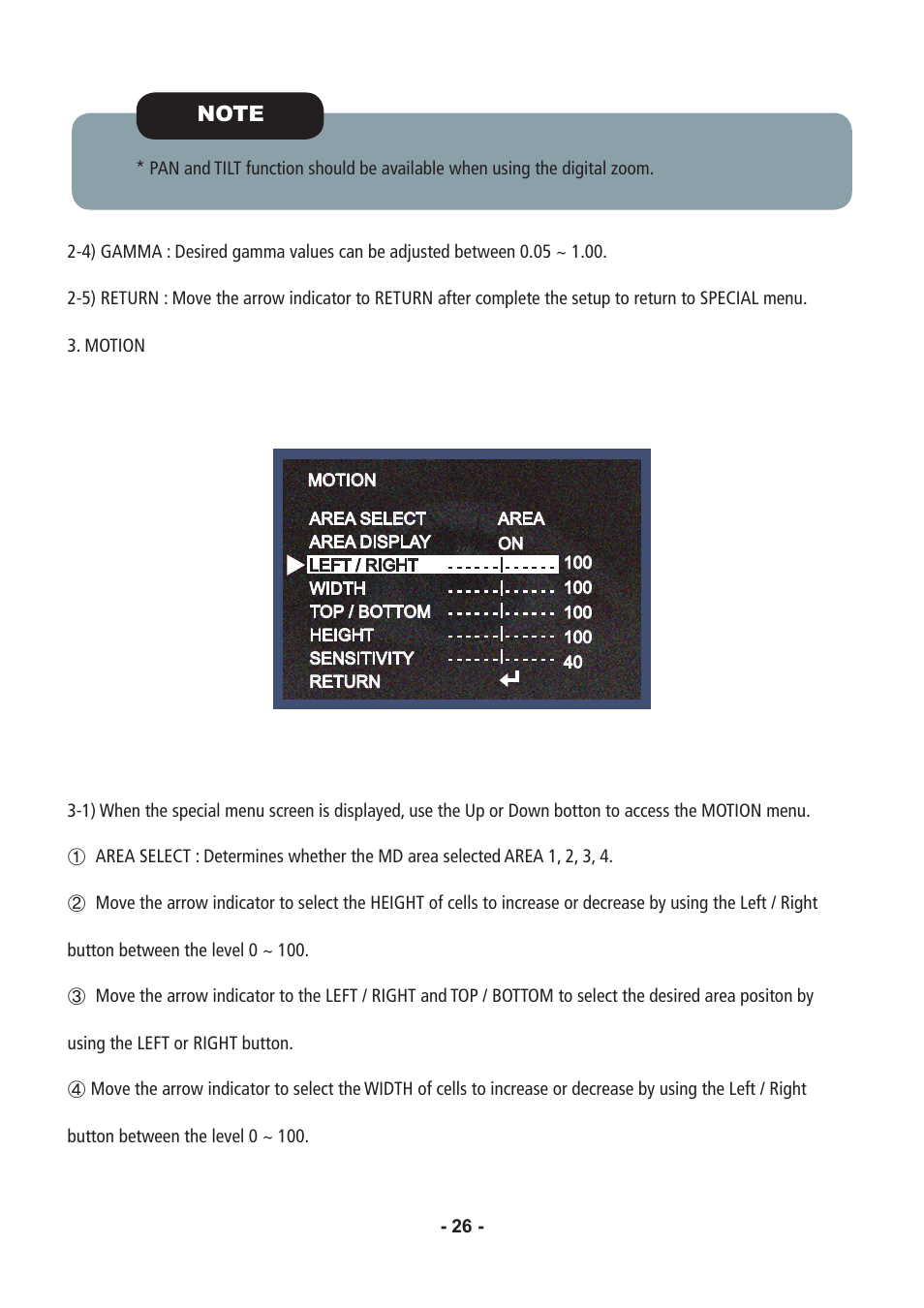 Speco Technologies CVC6146SCFF User Manual | Page 26 / 32