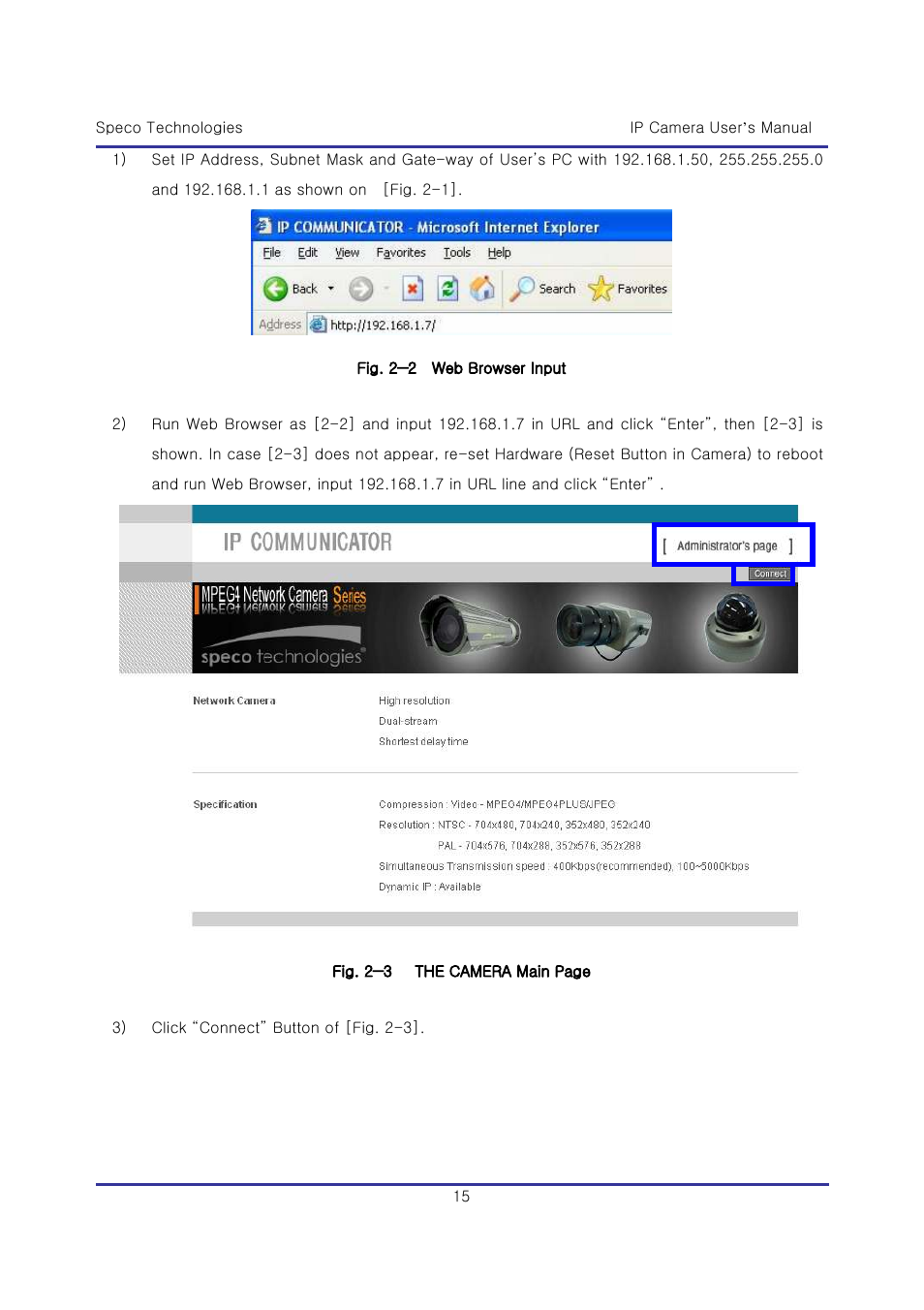 Speco Technologies & IP-WDRB1 User Manual | Page 15 / 126