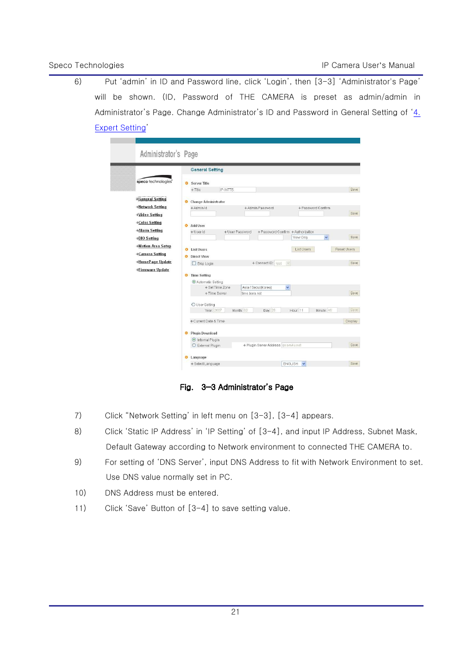 Speco Technologies & IP-WDRB1 User Manual | Page 21 / 126