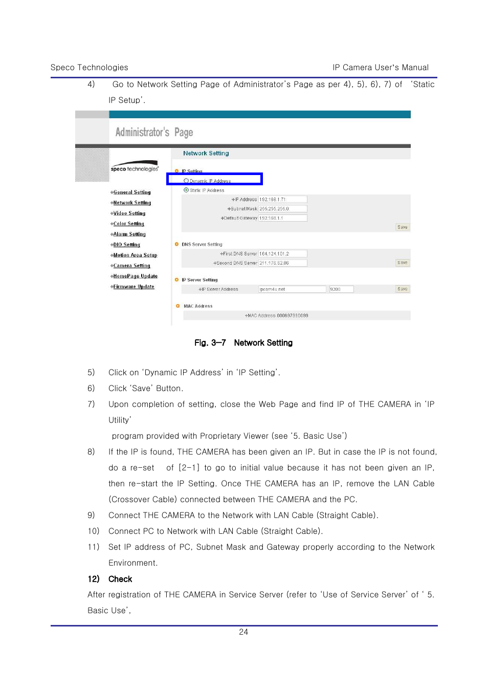 Speco Technologies & IP-WDRB1 User Manual | Page 24 / 126