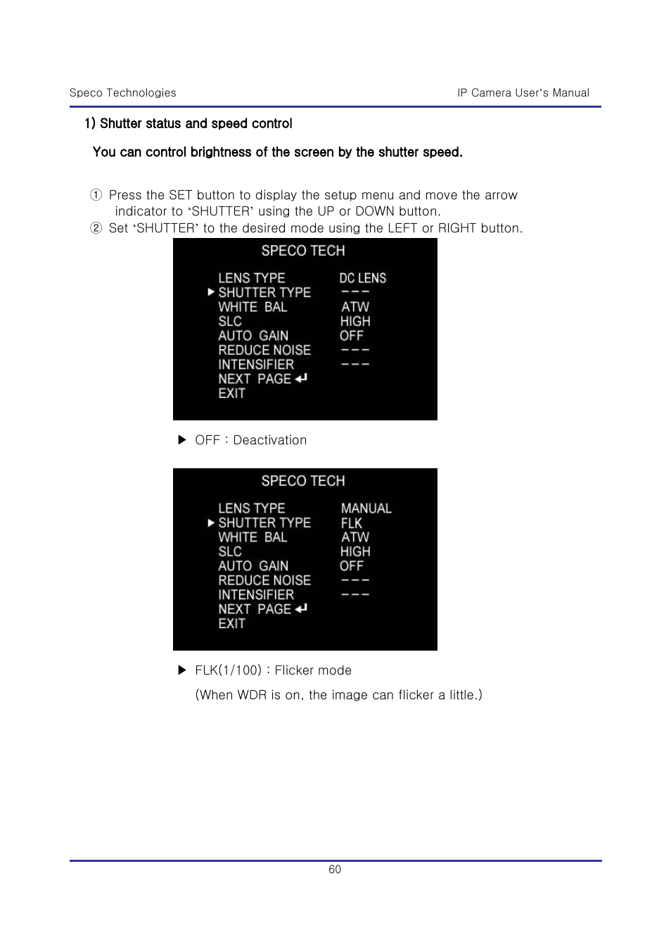 Speco Technologies & IP-WDRB1 User Manual | Page 60 / 126