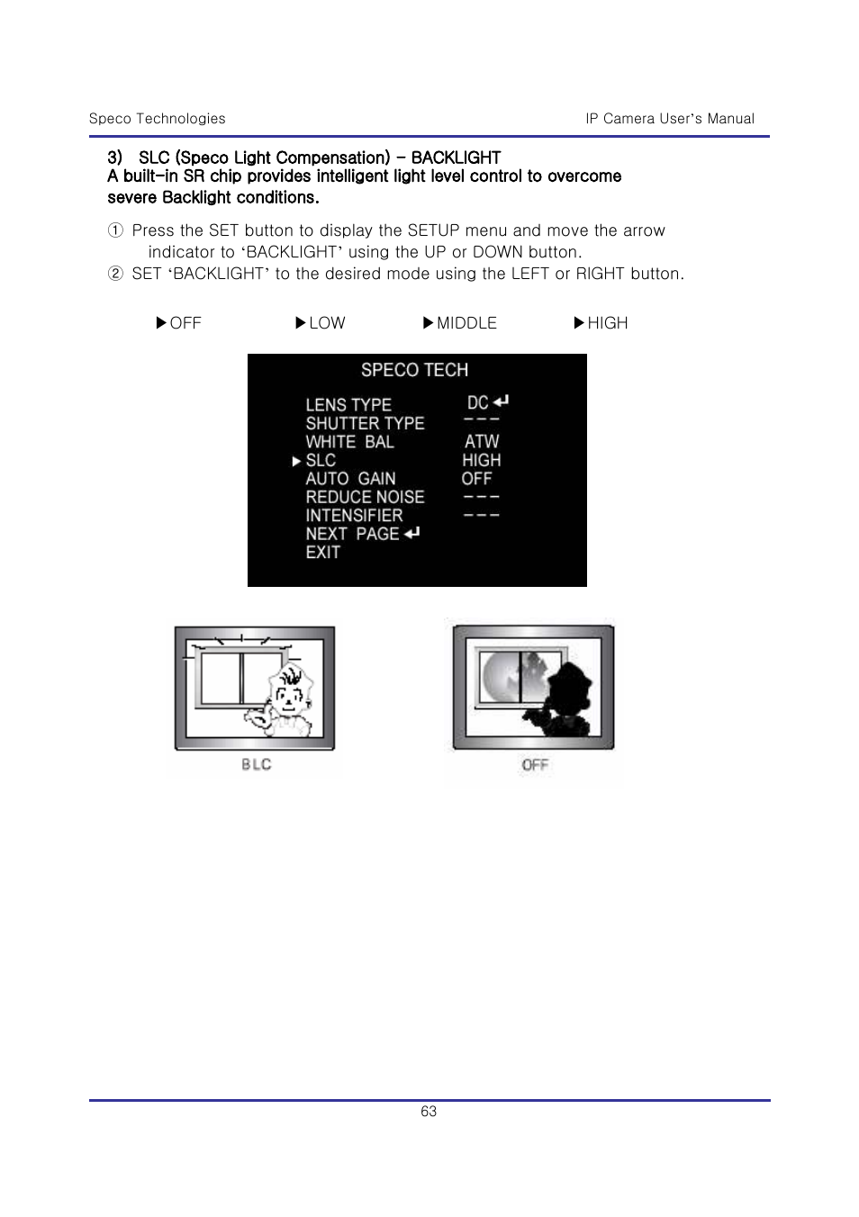 Speco Technologies & IP-WDRB1 User Manual | Page 63 / 126