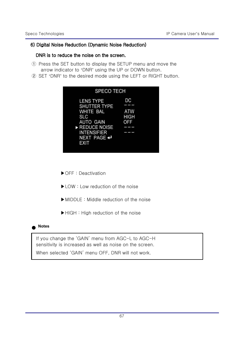 Speco Technologies & IP-WDRB1 User Manual | Page 67 / 126