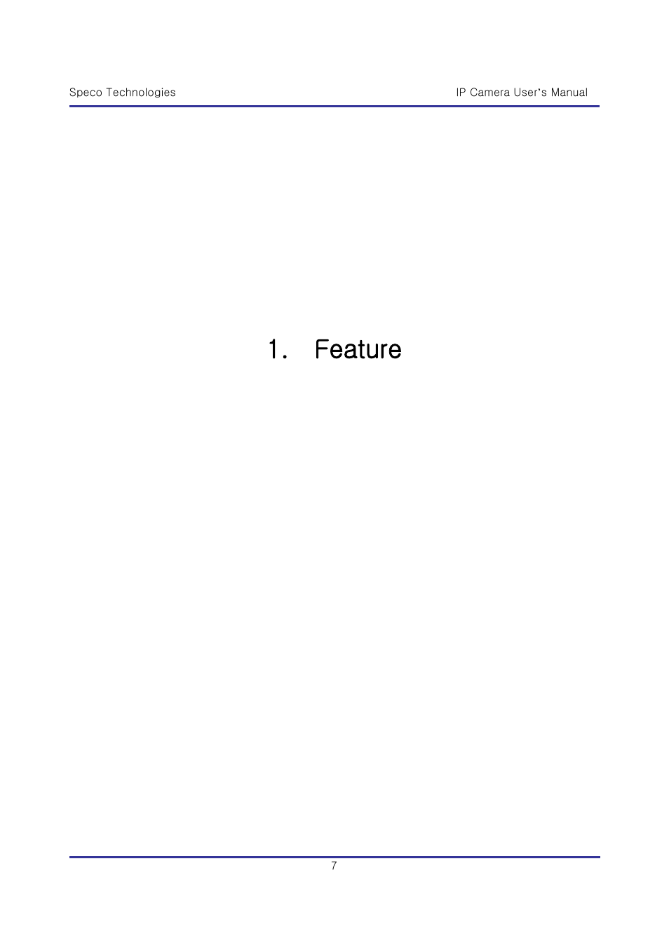 Feature | Speco Technologies & IP-WDRB1 User Manual | Page 7 / 126