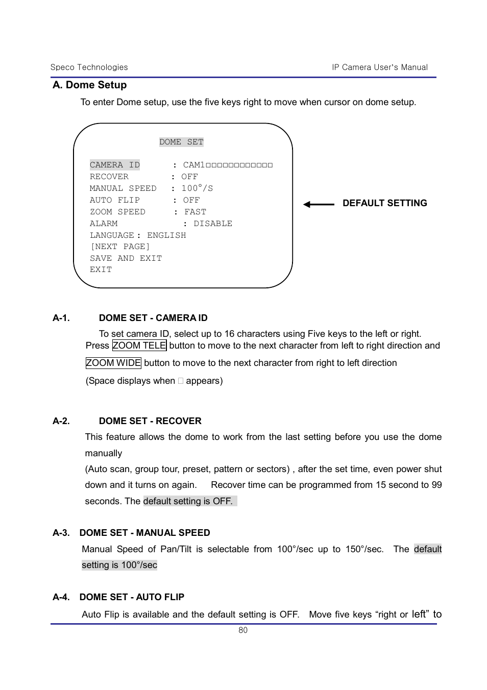 Speco Technologies & IP-WDRB1 User Manual | Page 80 / 126