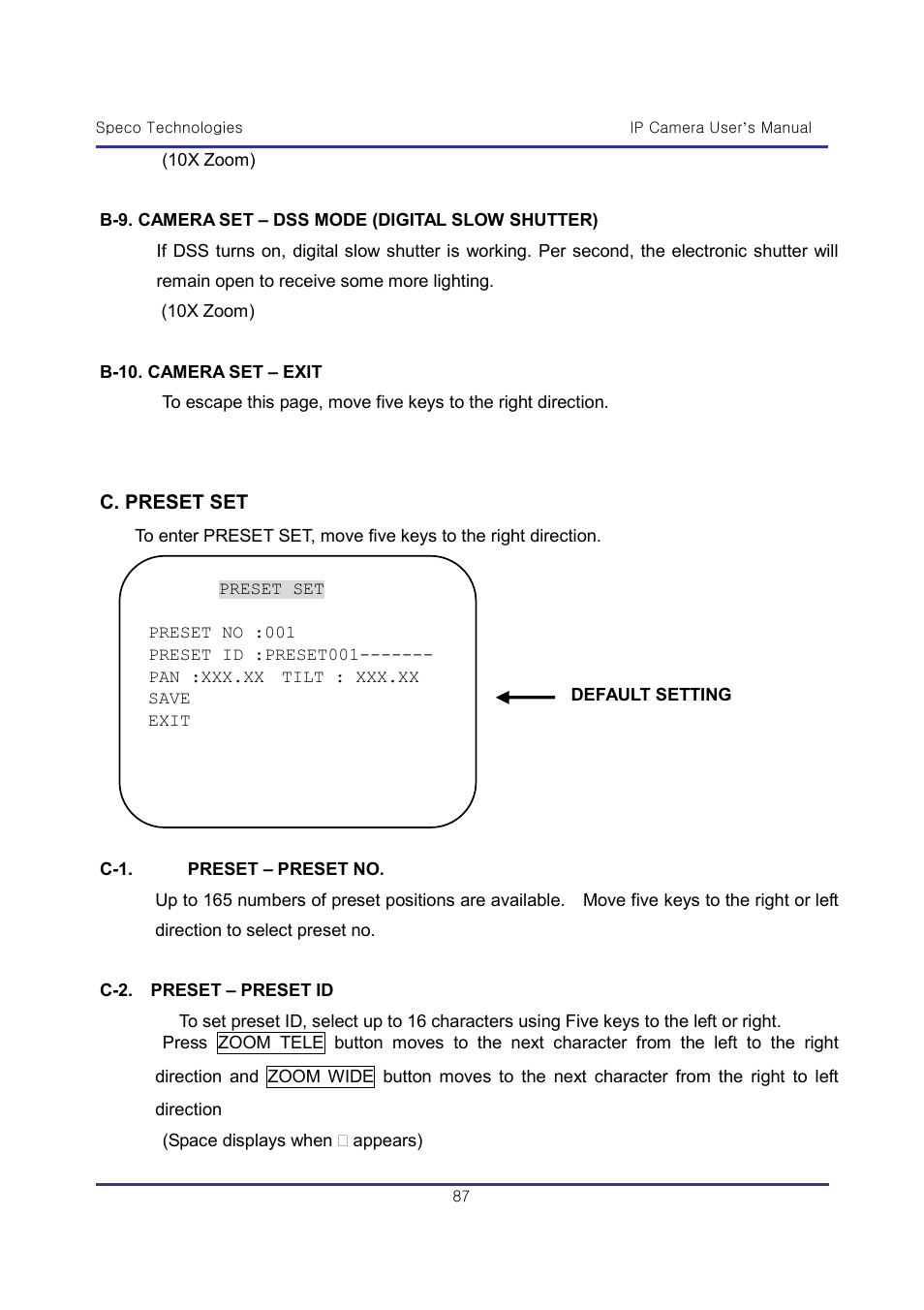 Speco Technologies & IP-WDRB1 User Manual | Page 87 / 126