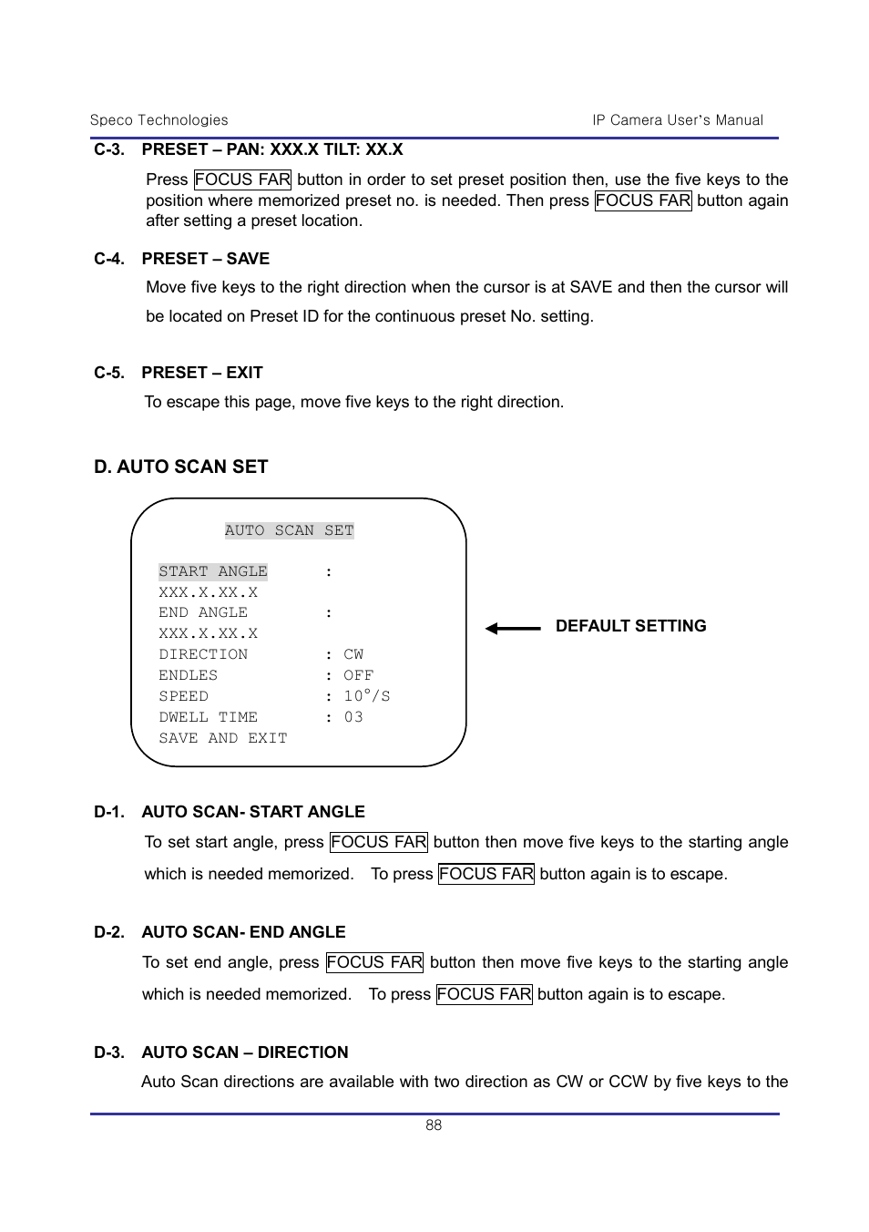 Speco Technologies & IP-WDRB1 User Manual | Page 88 / 126