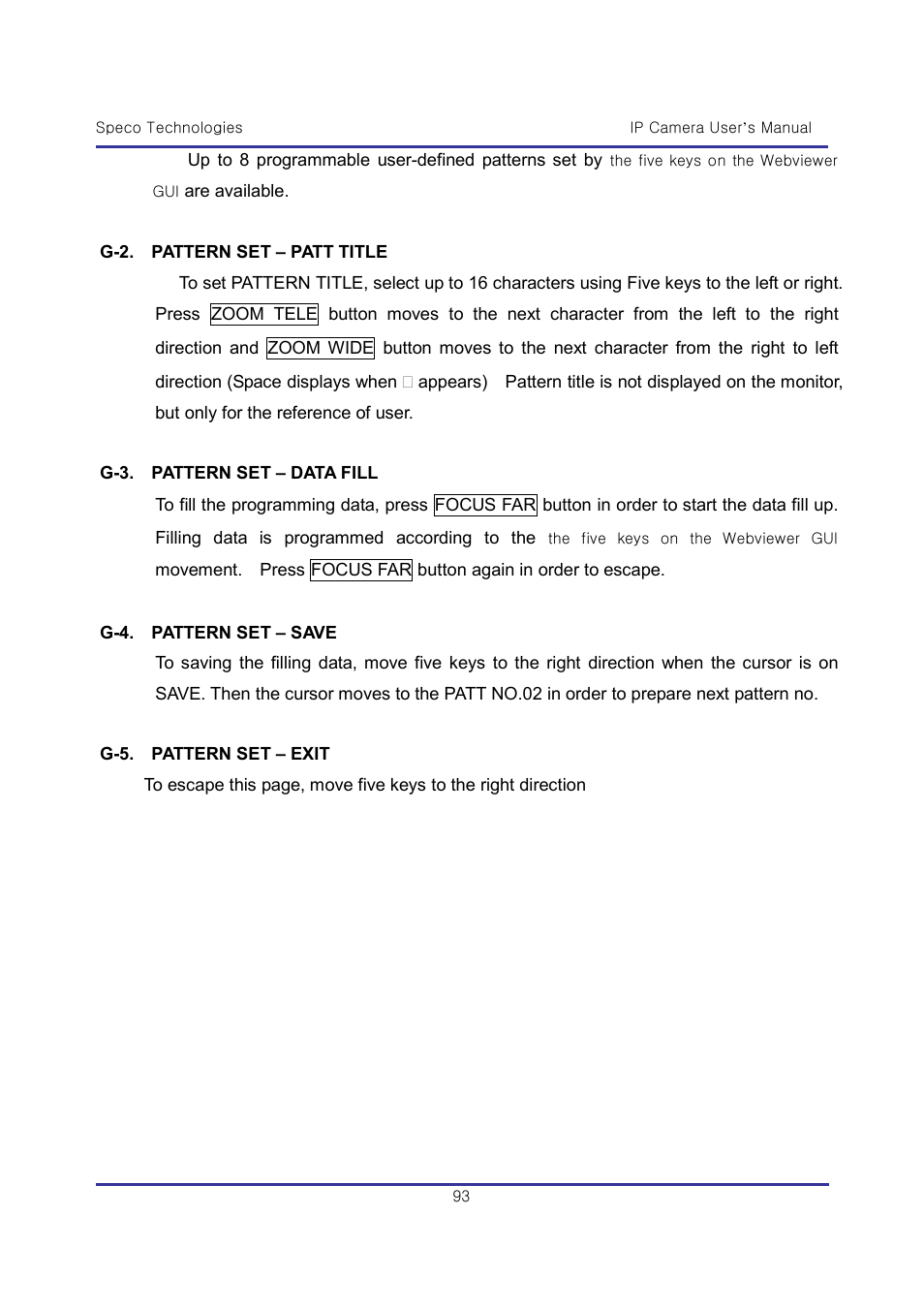 Speco Technologies & IP-WDRB1 User Manual | Page 93 / 126