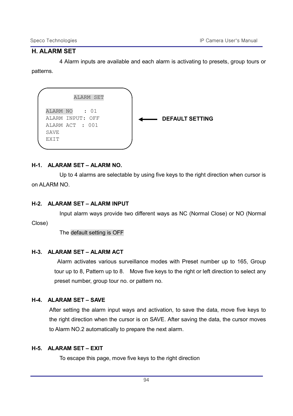 Speco Technologies & IP-WDRB1 User Manual | Page 94 / 126