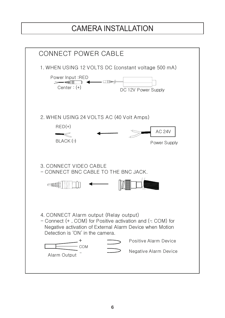 Camera installation, Jvuulj{gwv~lygjhislg | Speco Technologies PIR Sensor Camera HT5100BPVFG User Manual | Page 7 / 32