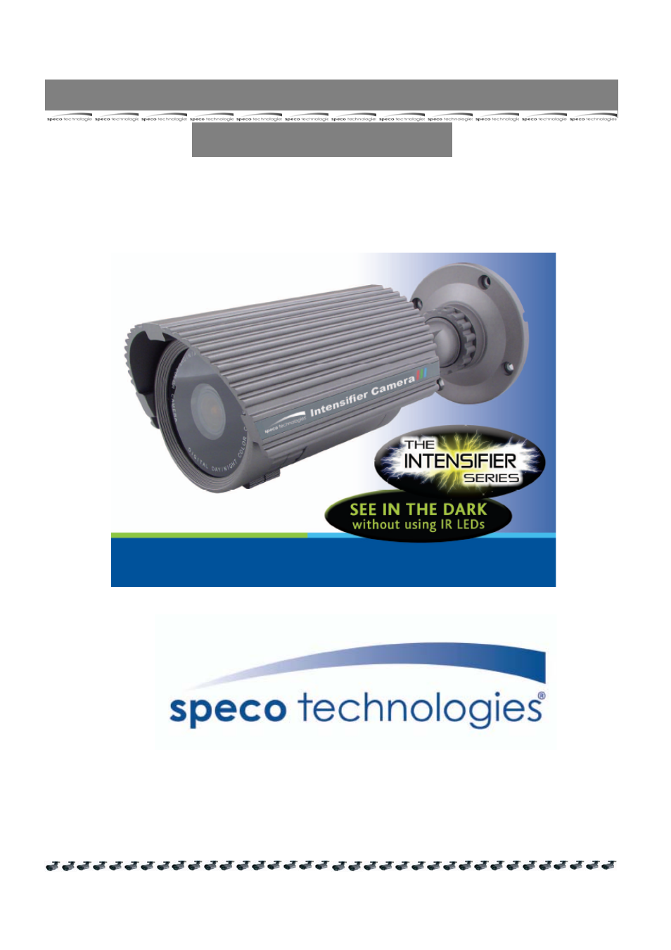 Speco Technologies HT - INTB8/9/10 User Manual | 40 pages