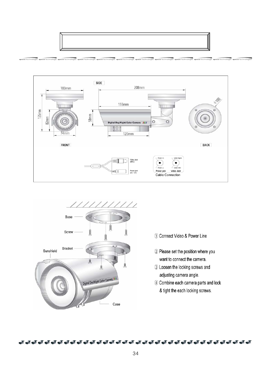 How to install | Speco Technologies HT - INTB8/9/10 User Manual | Page 35 / 40