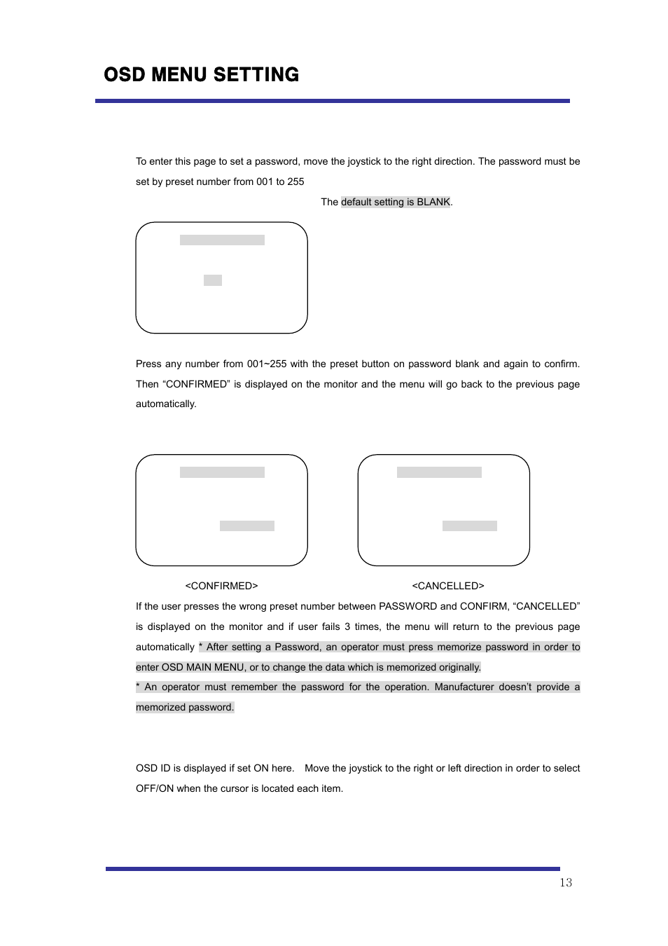 Osd menu setting, B-8-2, B-8-3 | Speco Technologies 10X Pan-Tilt Speed Dome Camera HITSD10X User Manual | Page 13 / 32