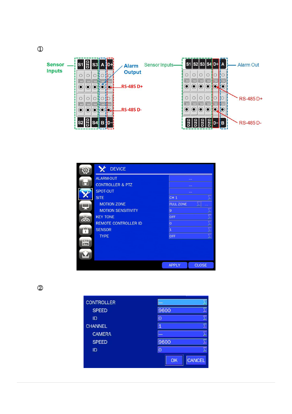 4-2. keyboard controller & ptz setup | Speco Technologies D8RS User Manual | Page 28 / 94