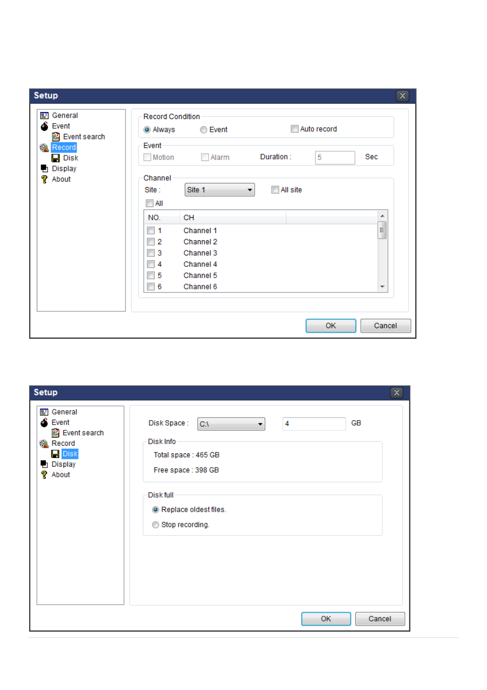 6-3. record | Speco Technologies D8RS User Manual | Page 64 / 94