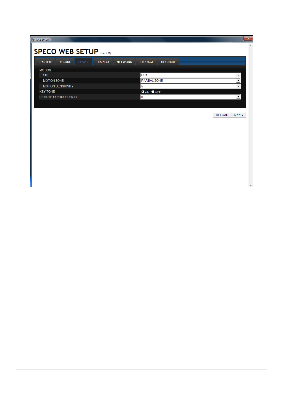 7-3. device | Speco Technologies D8RS User Manual | Page 69 / 94