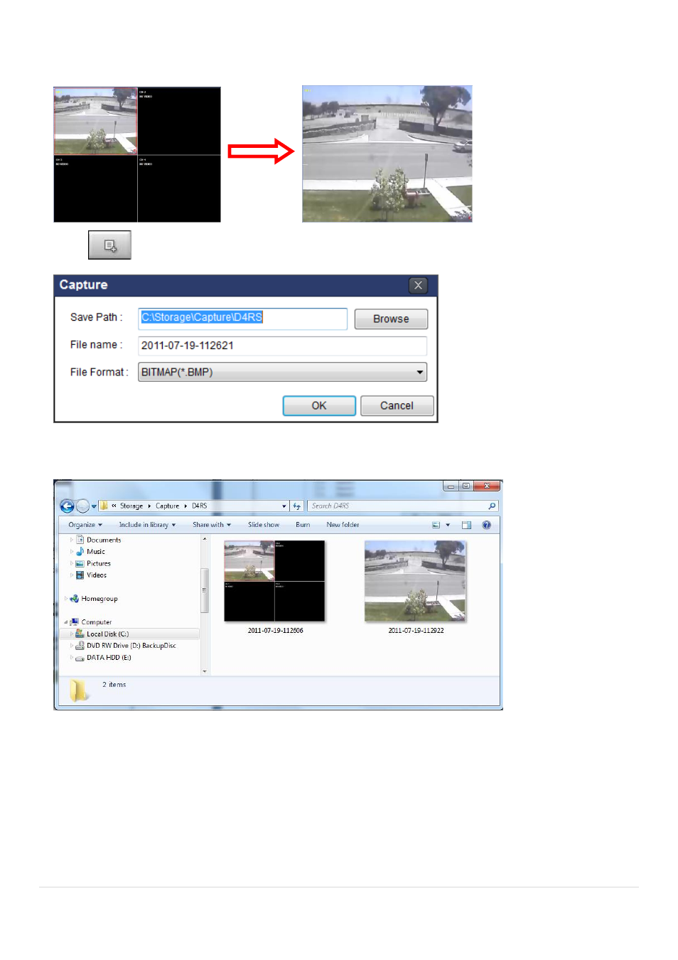 8-3. still-image capture during live | Speco Technologies D8RS User Manual | Page 76 / 94