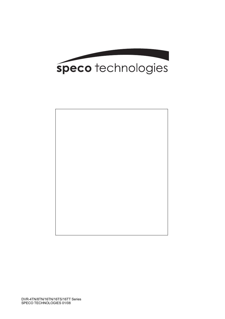 Speco Technologies DVR-16TS User Manual | 148 pages
