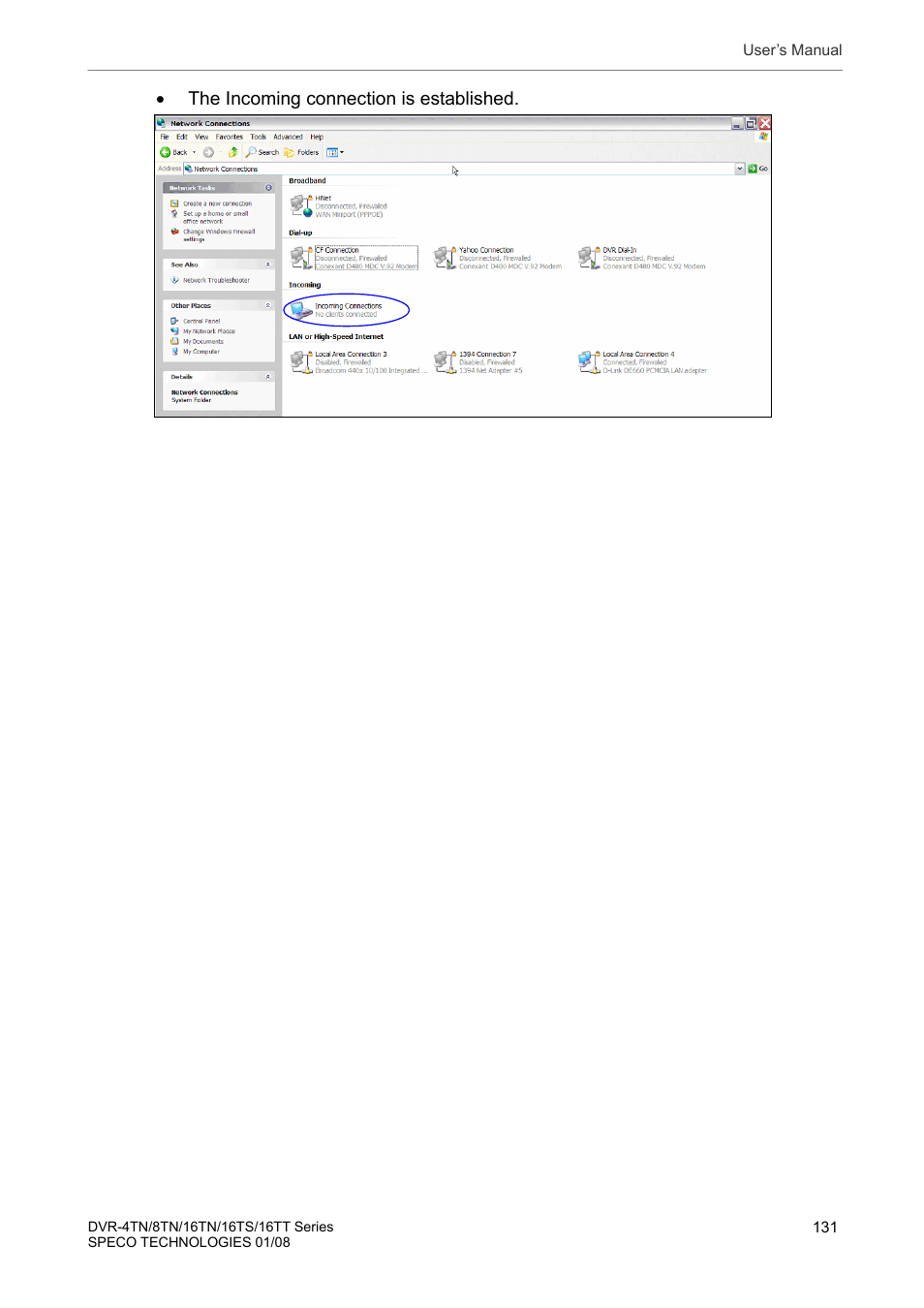 Speco Technologies DVR-16TS User Manual | Page 132 / 148