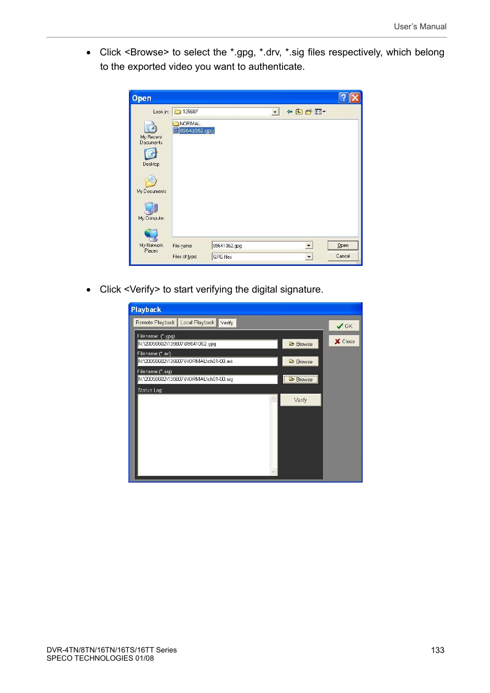 Speco Technologies DVR-16TS User Manual | Page 134 / 148