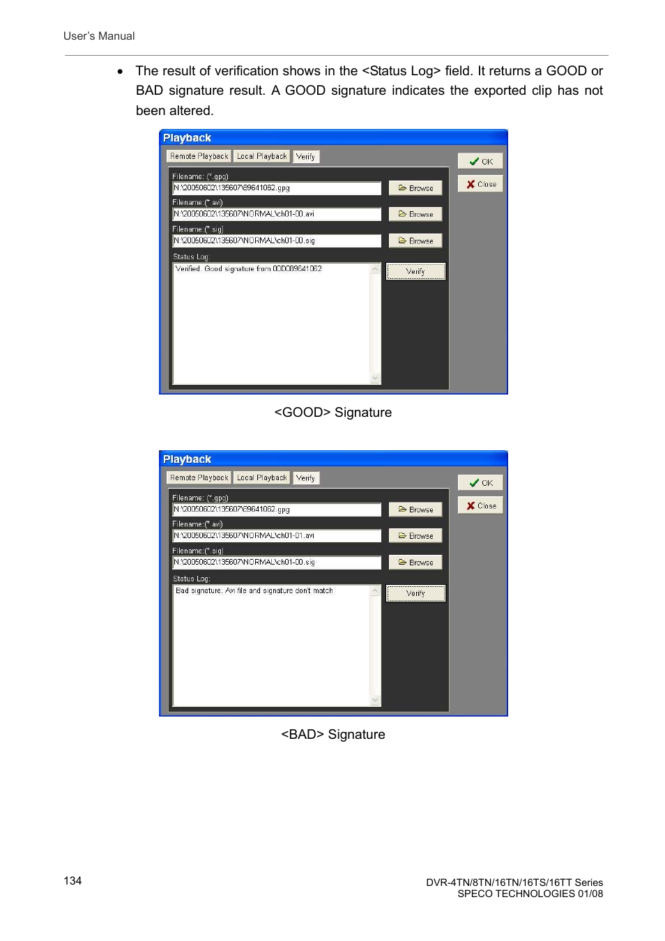 Speco Technologies DVR-16TS User Manual | Page 135 / 148