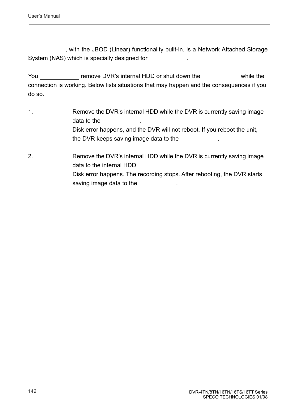 Appendix j: connect to external storage device | Speco Technologies DVR-16TS User Manual | Page 147 / 148