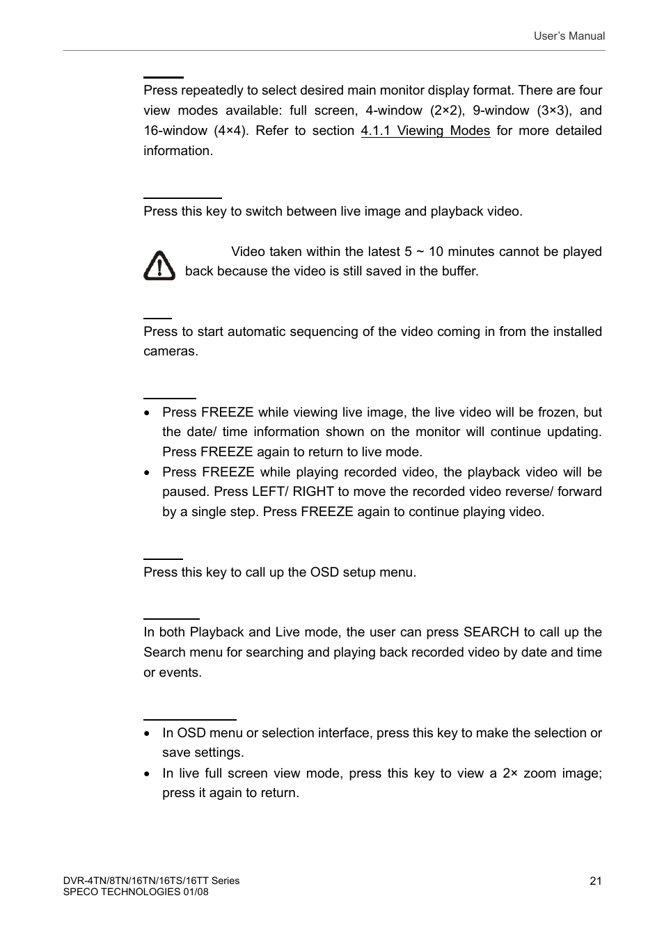 Speco Technologies DVR-16TS User Manual | Page 22 / 148