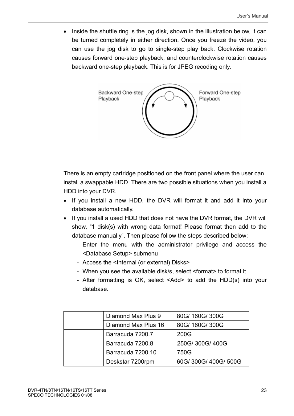2 configuring the hdd in the unit | Speco Technologies DVR-16TS User Manual | Page 24 / 148