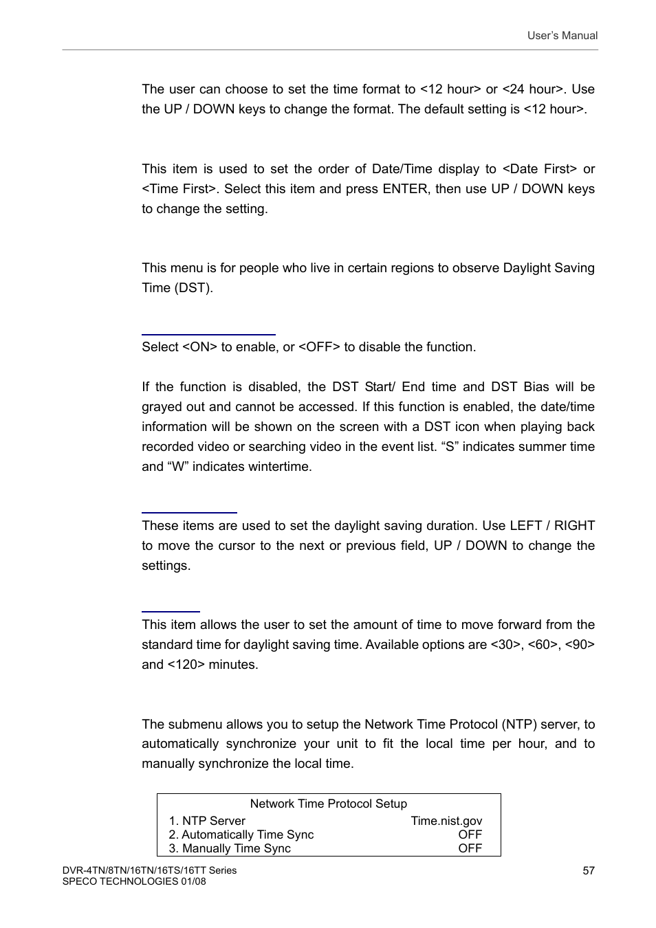 Speco Technologies DVR-16TS User Manual | Page 58 / 148